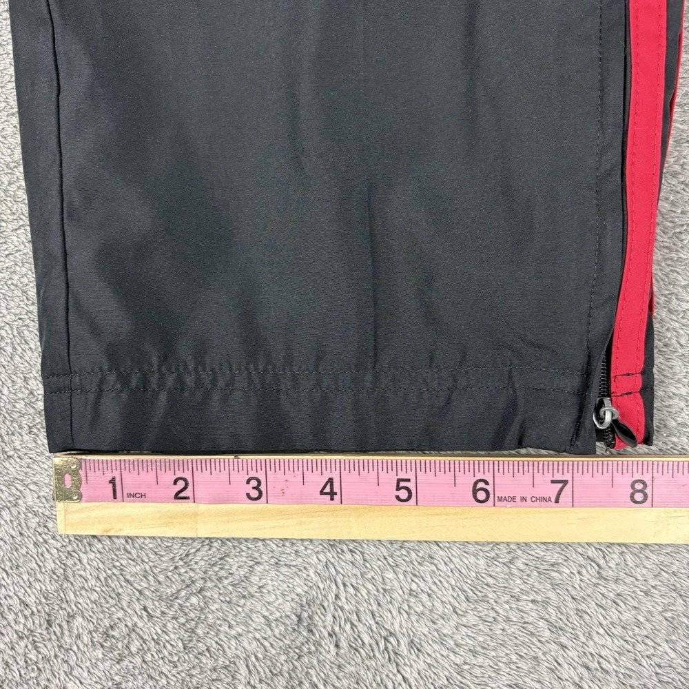 Adidas Pants Men's Large Black Track Athletic Pockets Running Y2K Ankle Zip - Picture 8 of 10